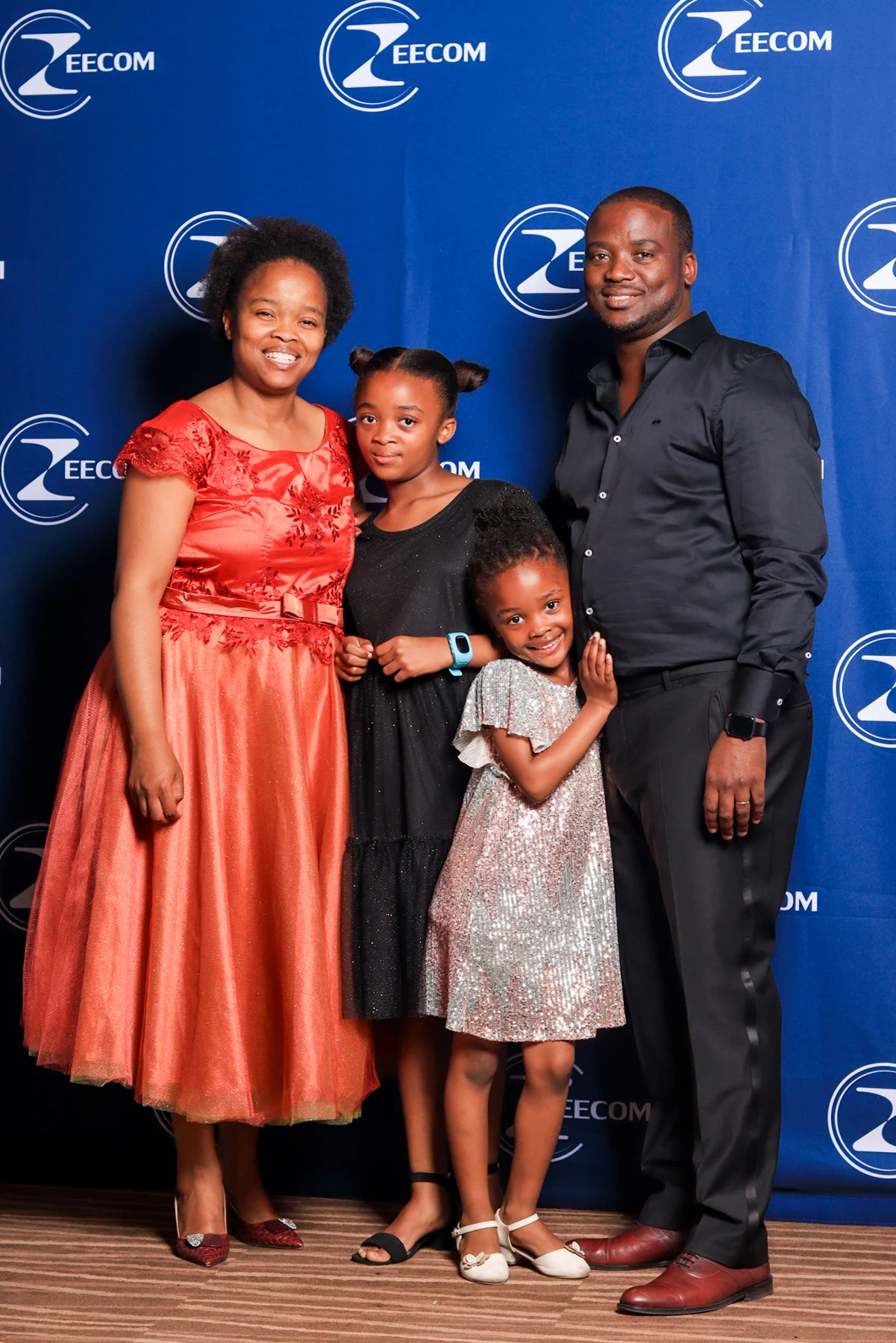 Family at Zeecom’s anniversary celebration
